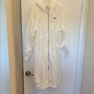 Nike Cream Hooded Zip-Up sweater/robe